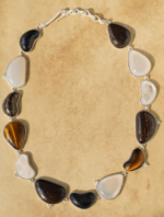 Gemstone Silver Mystic Inlay Necklace - Image 4