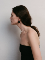 French Twist Gold Clasp Earrings - Image 3