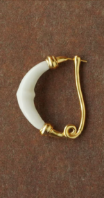 Gold-Plated Antler Horn Earrings - Image 3
