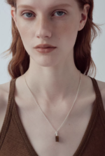 Silver Citrine & Tiger Eye Pendant Necklace - Image 3