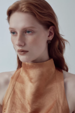 Tiger Eye & Clear Quartz Ripple Earrings - Image 3