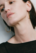 Pure Circle Silver Hoop Earrings - Image 3