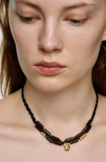 Antique Copper Feldspar Knot Necklace - Image 3