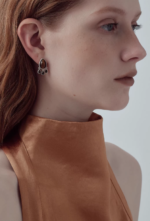 Silver Tiger Eye Halo Windchime Earrings - Image 4